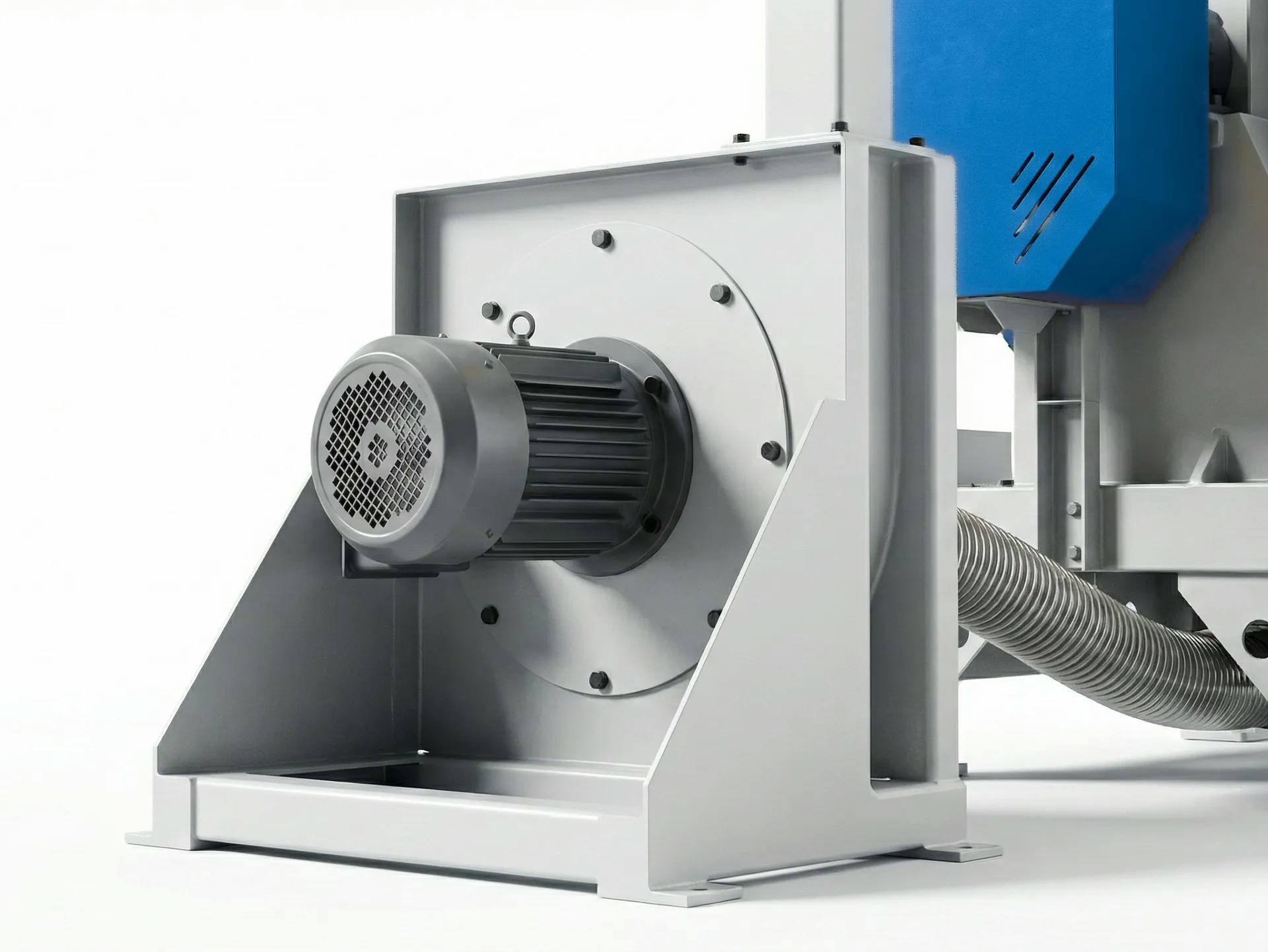 Blow motor for the PVC horizontal crusher system